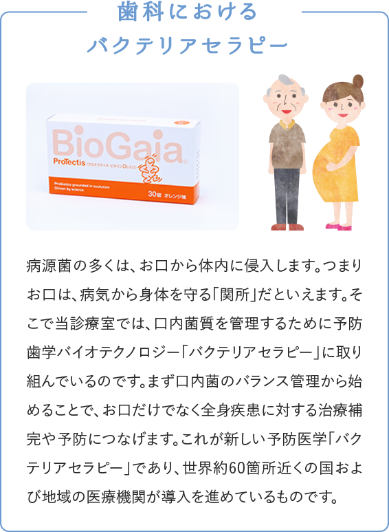 歯科におけるバクテリアセラピー